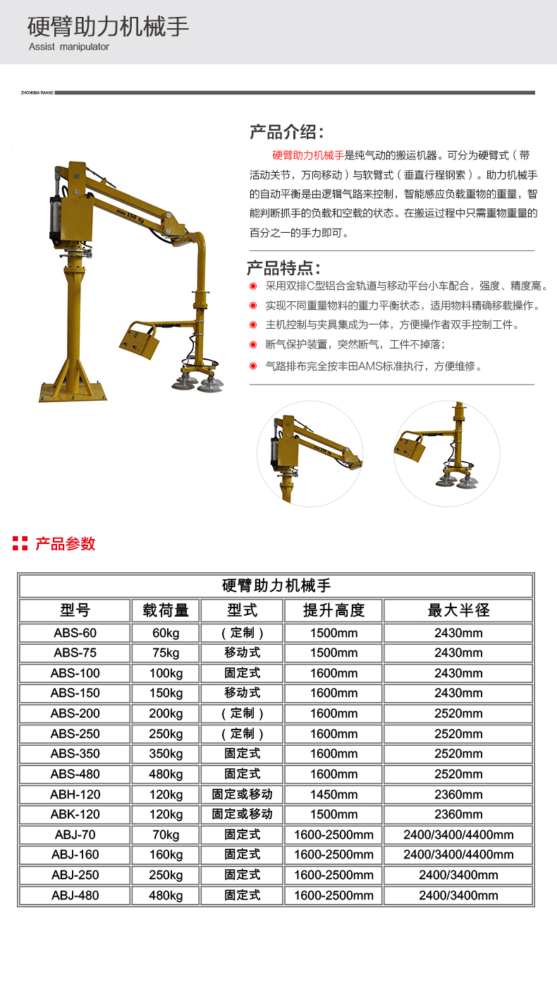廣州助力機(jī)械手臂搬運(yùn)立柱式懸臂吊折臂吊平衡吊懸臂吊廠家直銷
